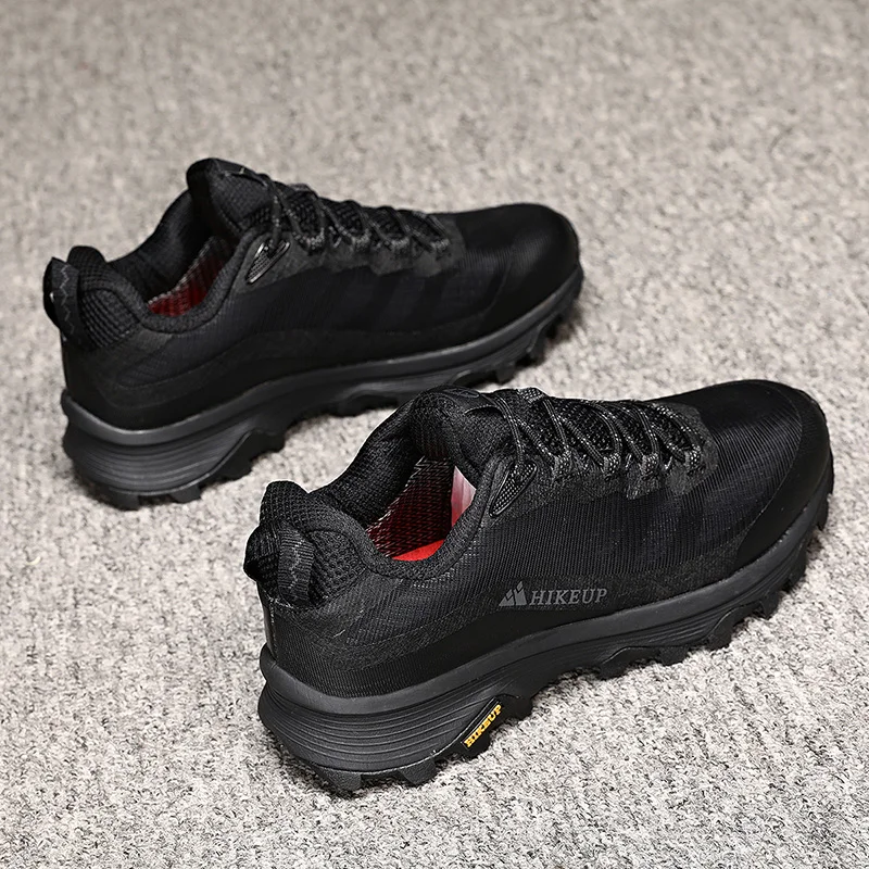 HIKEUP Outdoor Running Shoes Men Women Anti-skid Hiking Camping Sports Trail Male Safety Footwear Comfort Trekking Sneakers