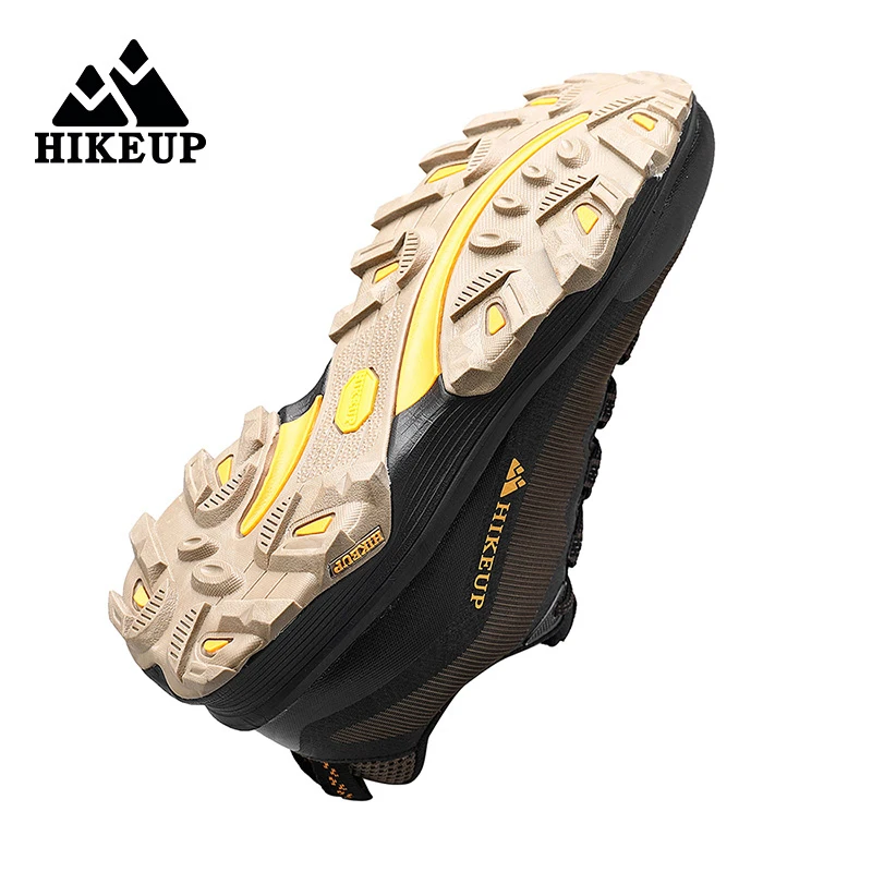 HIKEUP Outdoor Running Shoes Men Women Anti-skid Hiking Camping Sports Trail Male Safety Footwear Comfort Trekking Sneakers