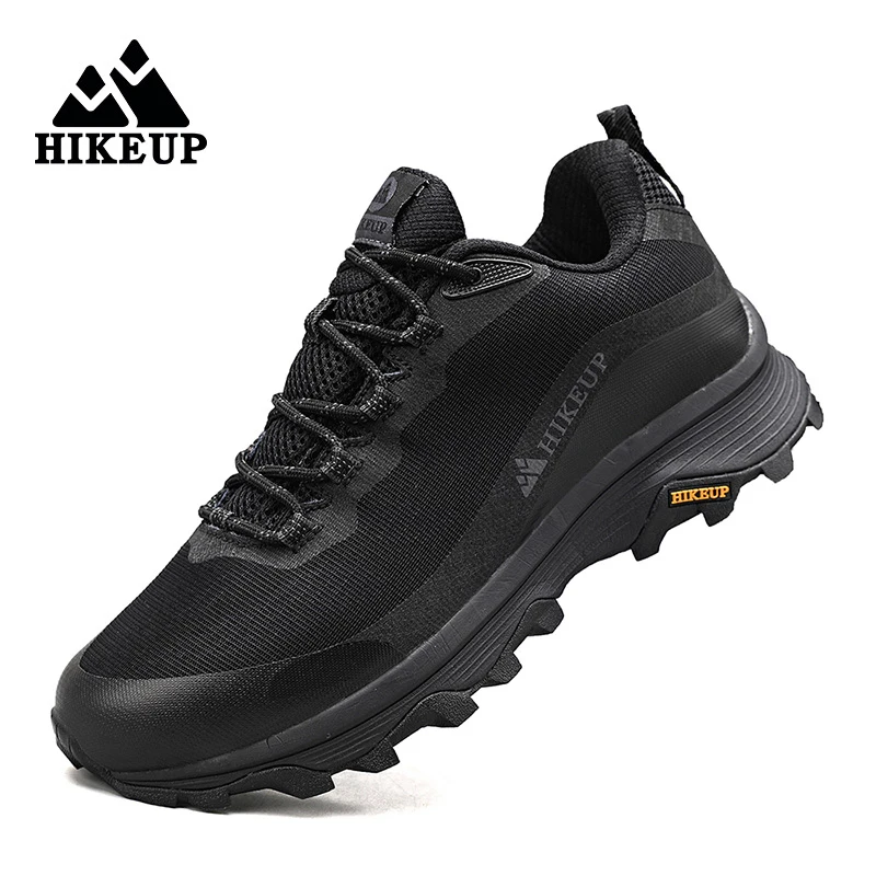 HIKEUP Outdoor Running Shoes Men Women Anti-skid Hiking Camping Sports Trail Male Safety Footwear Comfort Trekking Sneakers