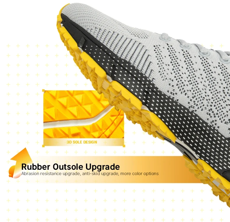 Baasploa Men Professional Running Shoes Breathable Training Shoes Lightweight Sneakers Non-Slip Track Tennis Walking Sport Shoe