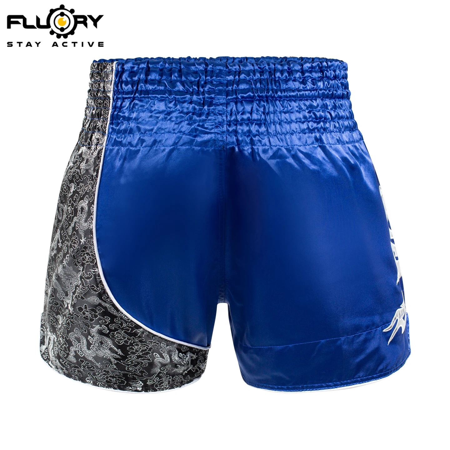 Fluory Printing Fight Shorts Boxing Shorts Embroidery Patches Muay Thai Shorts