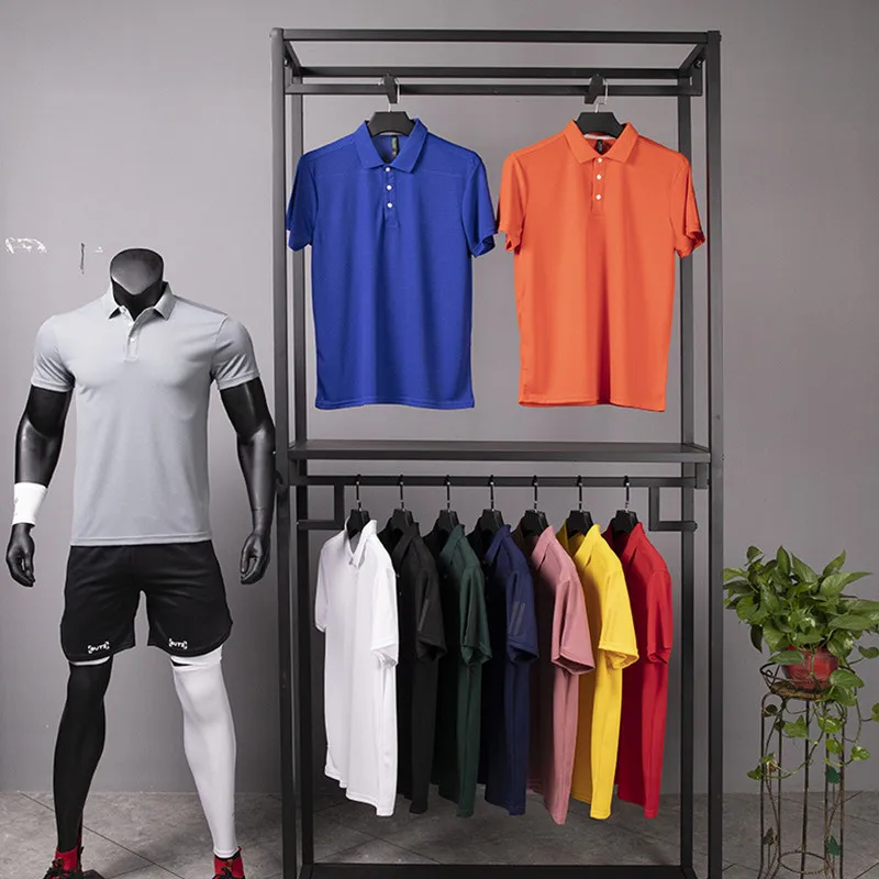 Men's Golf Shirt Luxury Sports Casual Polo Shirt Functional Quick-drying Breathable Lapel Short-sleeved T-shirt for Man Summer