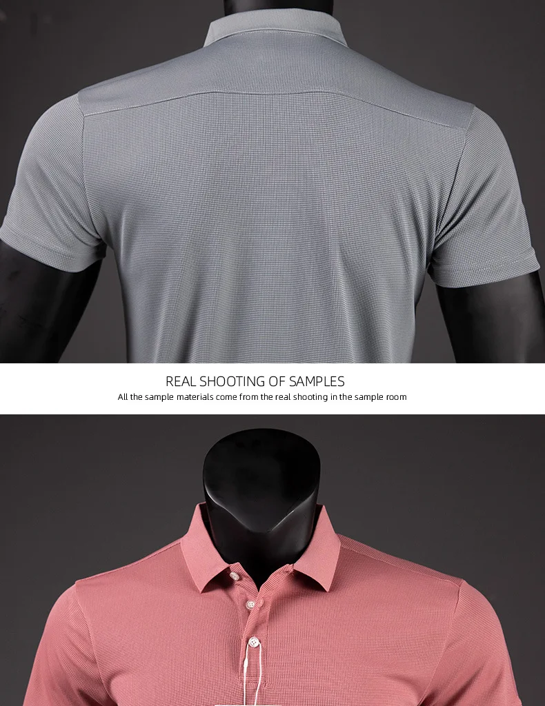 Men's Golf Shirt Luxury Sports Casual Polo Shirt Functional Quick-drying Breathable Lapel Short-sleeved T-shirt for Man Summer