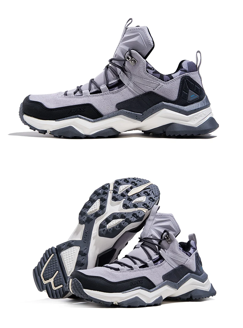 Rax Hiking Shoes New Men Shoes Waterproof Hiking Shoes Outdoor Hiking Fishing Shoes Wear-Resistant Woodland Cross-Country Shoes