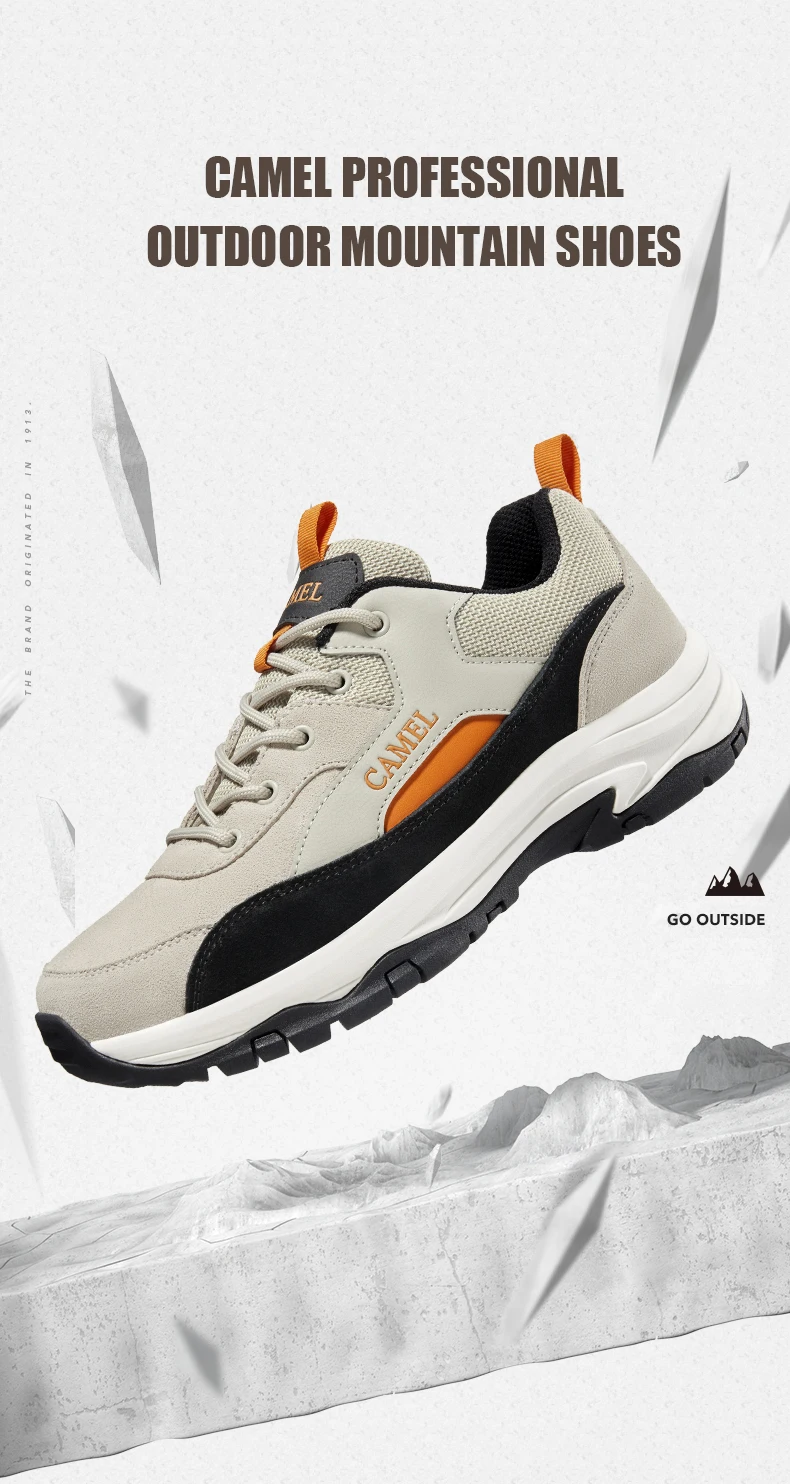 GOLDEN CAMEL Low-top Hiking Shoes Women Outdoor Male Sneakers Wear-resistant Shock-absorb Shoes for Men 2023 Summer Breathable