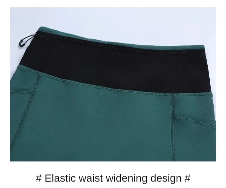 Summer Sports Workout Running Shorts with Pockets Women Compression Yoga Shorts Fitness Gym High Elastic Training Sportwear