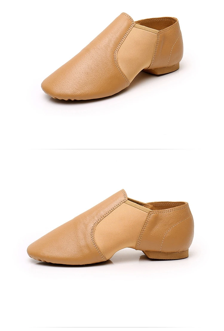 Genuine Leather Jazz Dance Shoes For Girls Brown Black Anti-Slip Jazz Shoes Adult Dance Sneakers High Quality Jazz Shoes