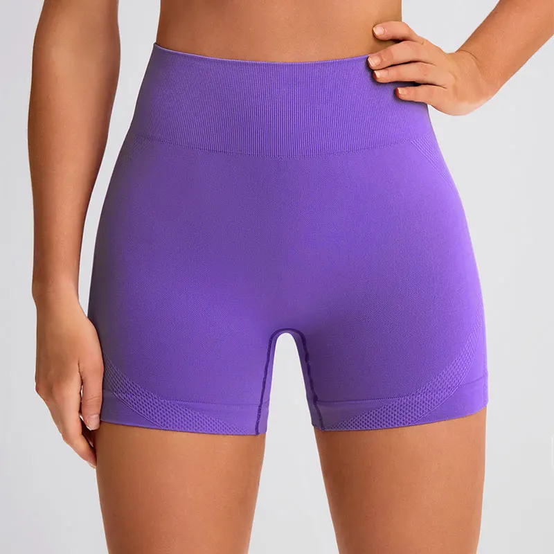 Women's Yoga Pants High-Waisted Breathable Hip Lift Abdominal Exercise Shorts