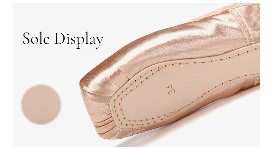 Child And Adult Ballet Dance Shoes Girls Ballet Pointe Shoes Professional With Ribbons Shoes Series Classic Woman Ballet Shoes