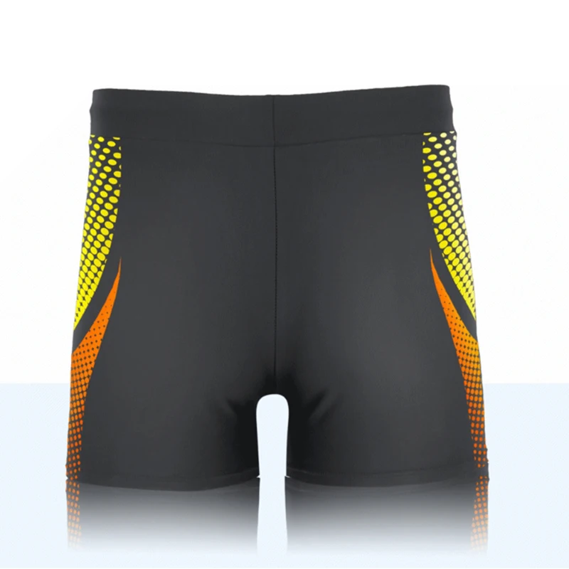 European Size Geometric Graphic And Letter Print Men's Swim Trunks With Drawstring, Quick Dry And Stretchable Shorts For Summer