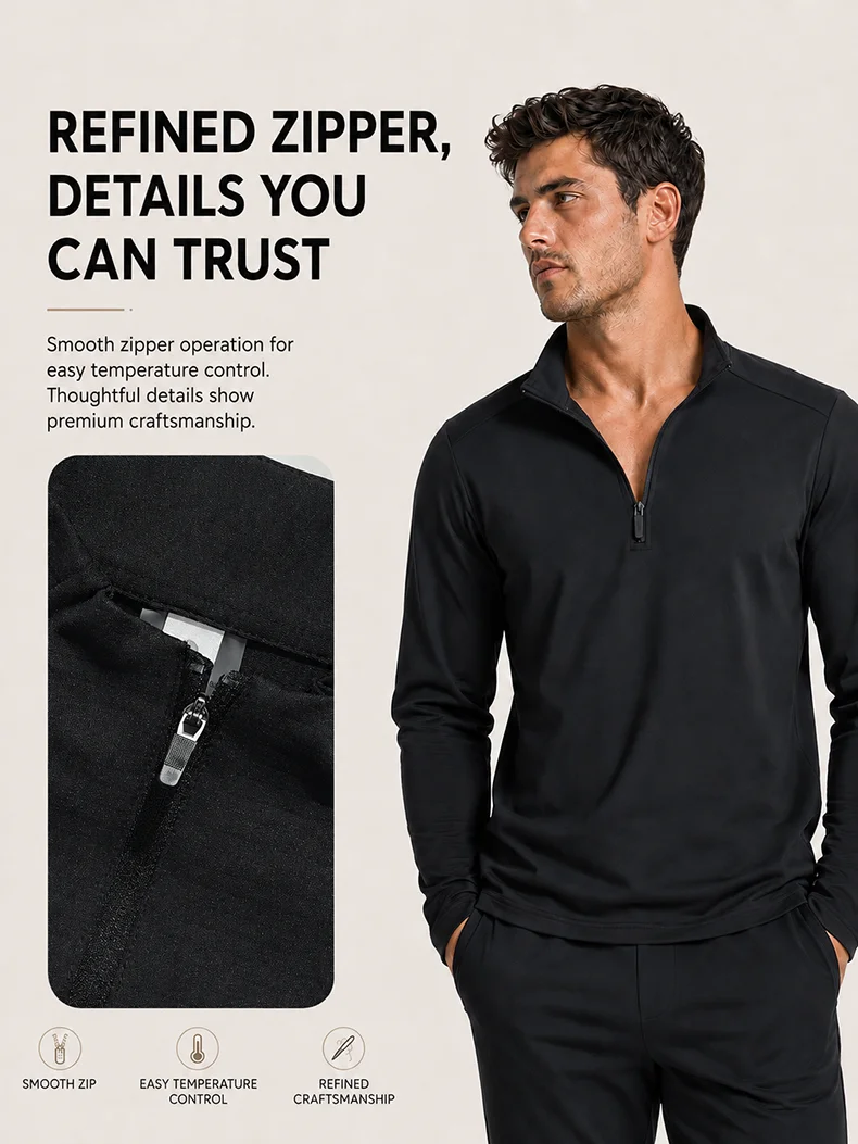 SBWL Autumn High Quality Men's Running Fitness Outdoor Sportswear Fashion Business Casual Breathable Long Sleeve T-Shirt Tops
