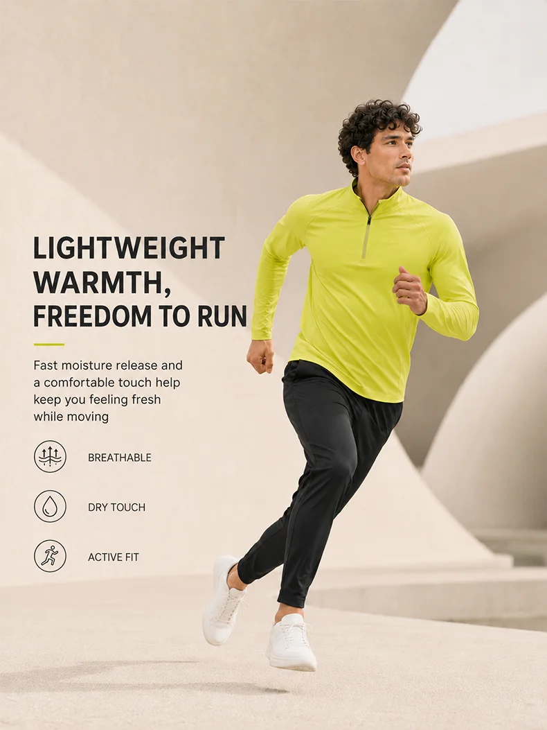SBWL Autumn High Quality Men's Running Fitness Outdoor Sportswear Fashion Business Casual Breathable Long Sleeve T-Shirt Tops