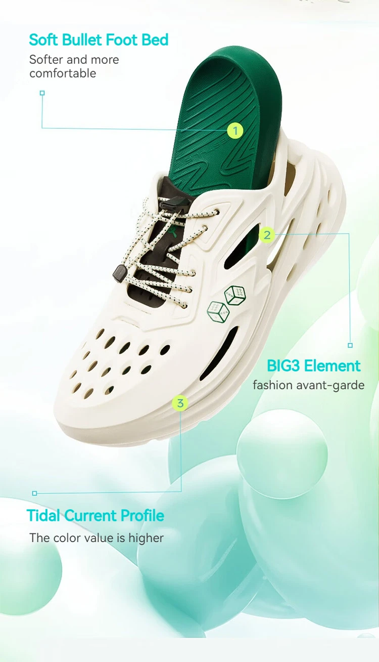 361 Degrees BIG3 Men'S Women's Sports Slippers Summer Outdoor Non-Slip Detachable Beach Casual Sandals And Slippers 672426717