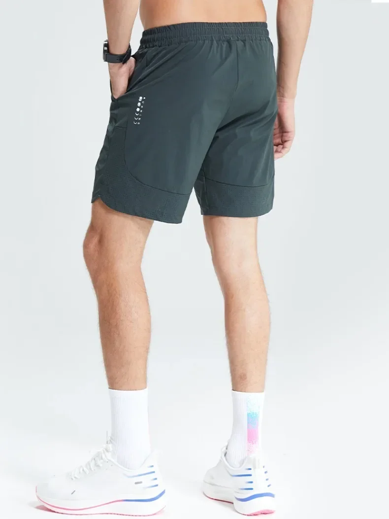 Summer Men's Sport Running Shorts Gym Jogging Training Sweat Sports Clothing Outdoor Sweatpants Male Breathable Elastic Skorts