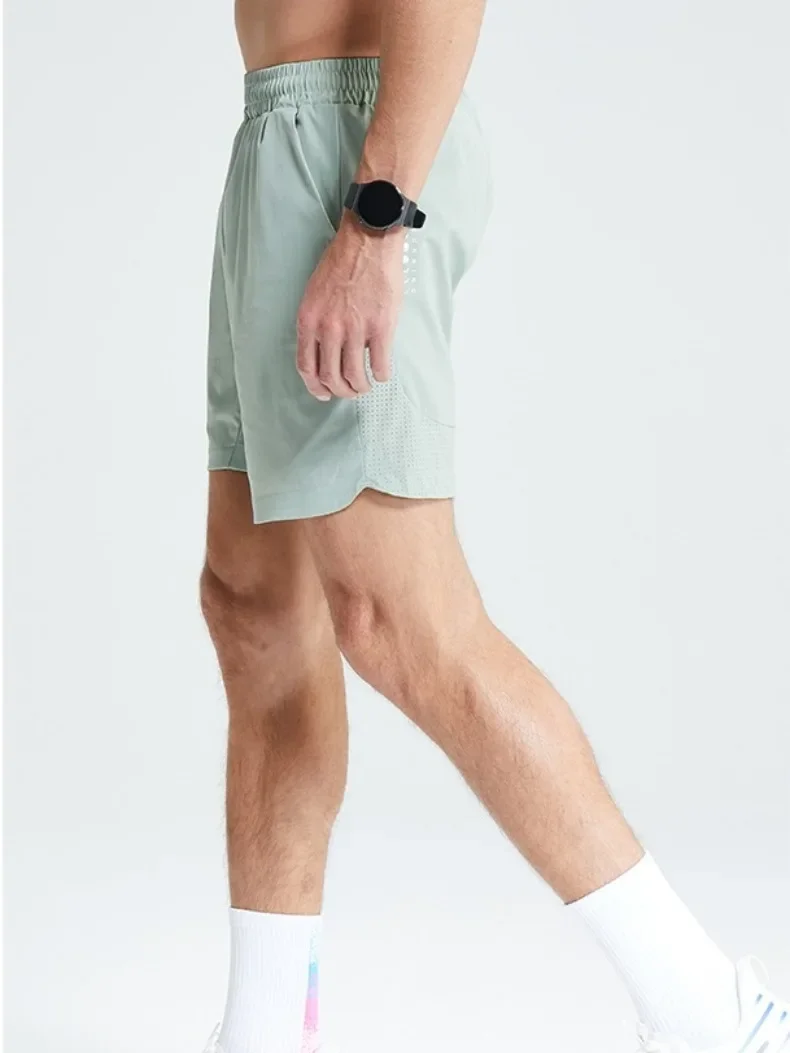 Summer Men's Sport Running Shorts Gym Jogging Training Sweat Sports Clothing Outdoor Sweatpants Male Breathable Elastic Skorts