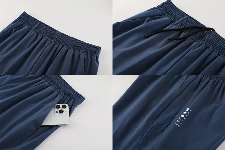 Summer Men's Sport Running Shorts Gym Jogging Training Sweat Sports Clothing Outdoor Sweatpants Male Breathable Elastic Skorts