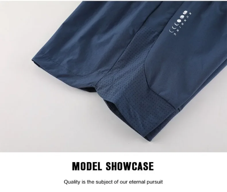 Summer Men's Sport Running Shorts Gym Jogging Training Sweat Sports Clothing Outdoor Sweatpants Male Breathable Elastic Skorts