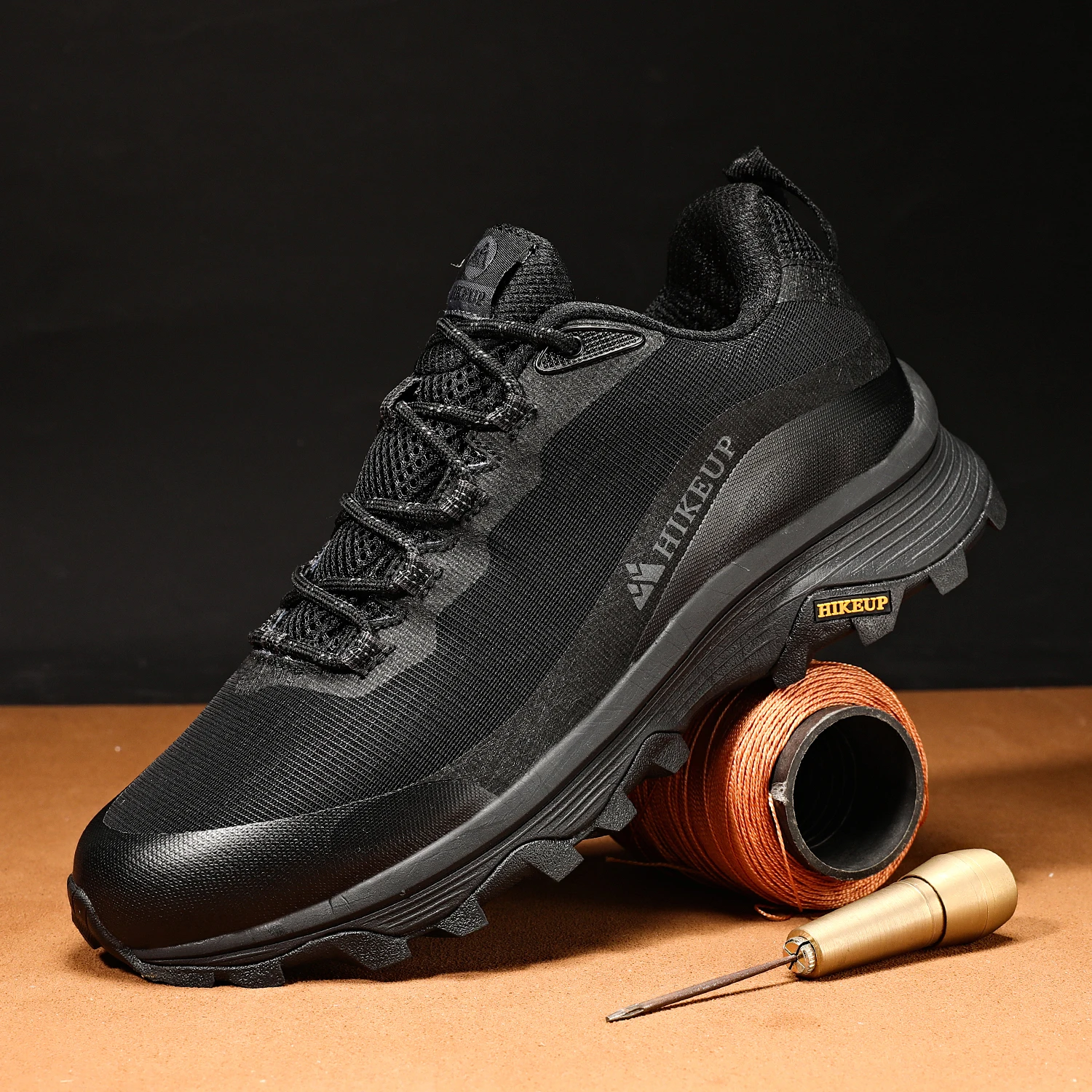 HIKEUP Outdoor Running Shoes Men Women Anti-skid Hiking Camping Sports Trail Male Safety Footwear Comfort Trekking Sneakers