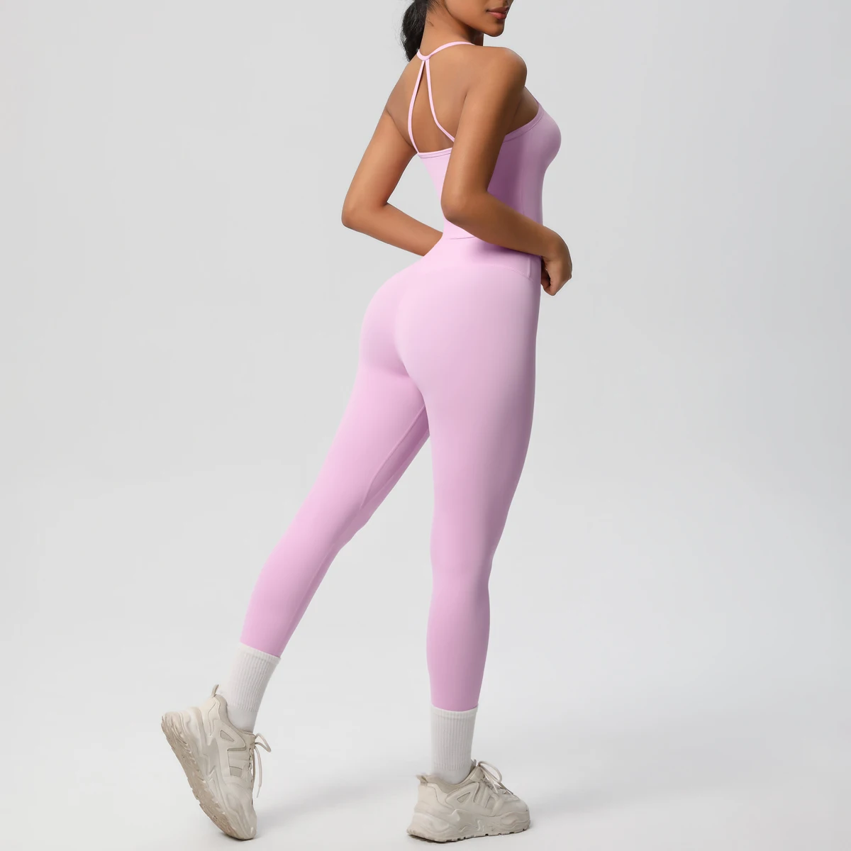 Halter Yoga Top Set Fitness Gym Suit Training Sleeveless Sport Gym Tops Crossover Back Sports Underwear Tummy Control Slimming