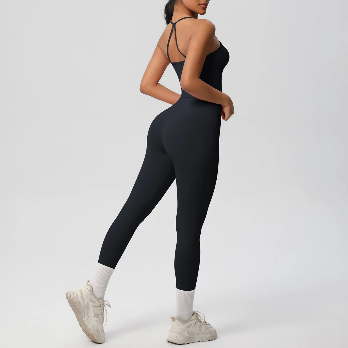 Halter Yoga Top Set Fitness Gym Suit Training Sleeveless Sport Gym Tops Crossover Back Sports Underwear Tummy Control Slimming