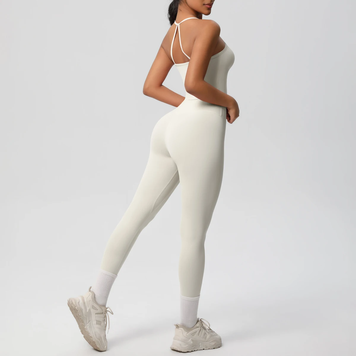 Halter Yoga Top Set Fitness Gym Suit Training Sleeveless Sport Gym Tops Crossover Back Sports Underwear Tummy Control Slimming