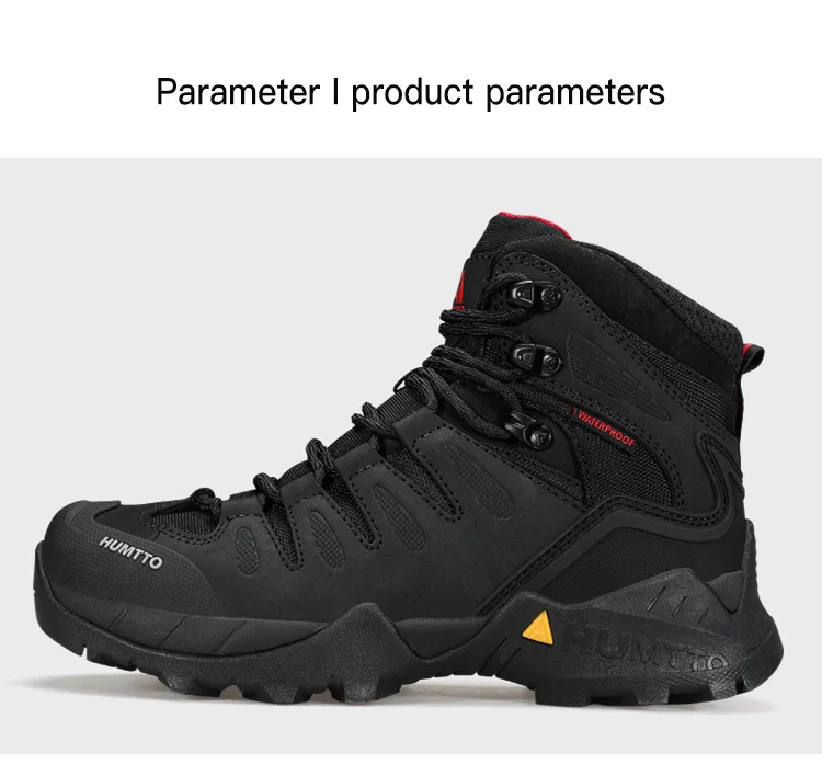 HUMTTO Non-slip Hiking Boots Leather Women's Sports Shoes Winter Outdoor Safety Sneakers Breathable Trekking Shoes for Women