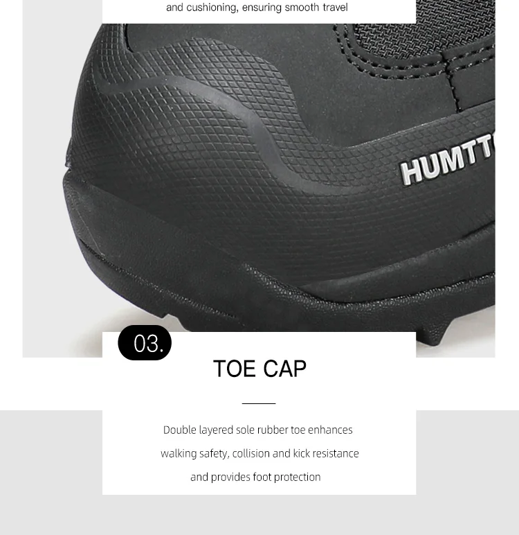 HUMTTO Non-slip Hiking Boots Leather Women's Sports Shoes Winter Outdoor Safety Sneakers Breathable Trekking Shoes for Women