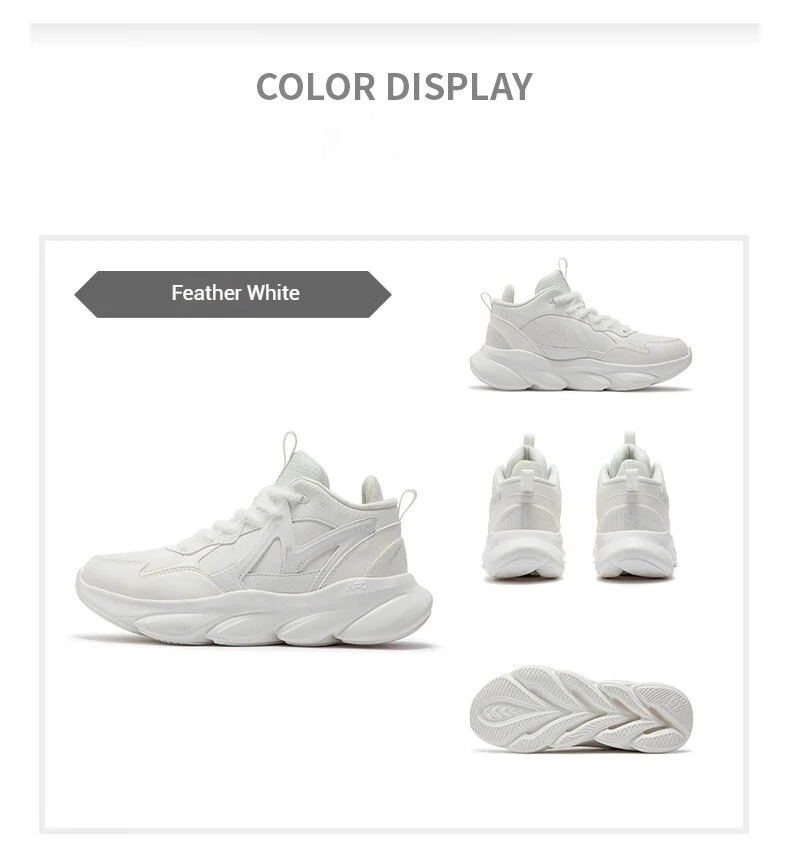 361 Degrees Swift Fox Women Running Shoes New Leather Surface Light Thick-soled Non-slip Jogging Female Sneakers 682442235A