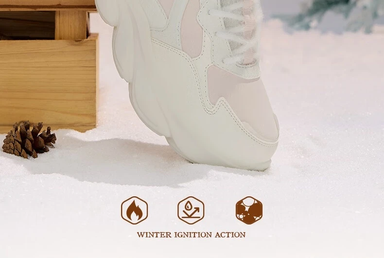 361 Degrees Swift Fox Women Running Shoes New Leather Surface Light Thick-soled Non-slip Jogging Female Sneakers 682442235A