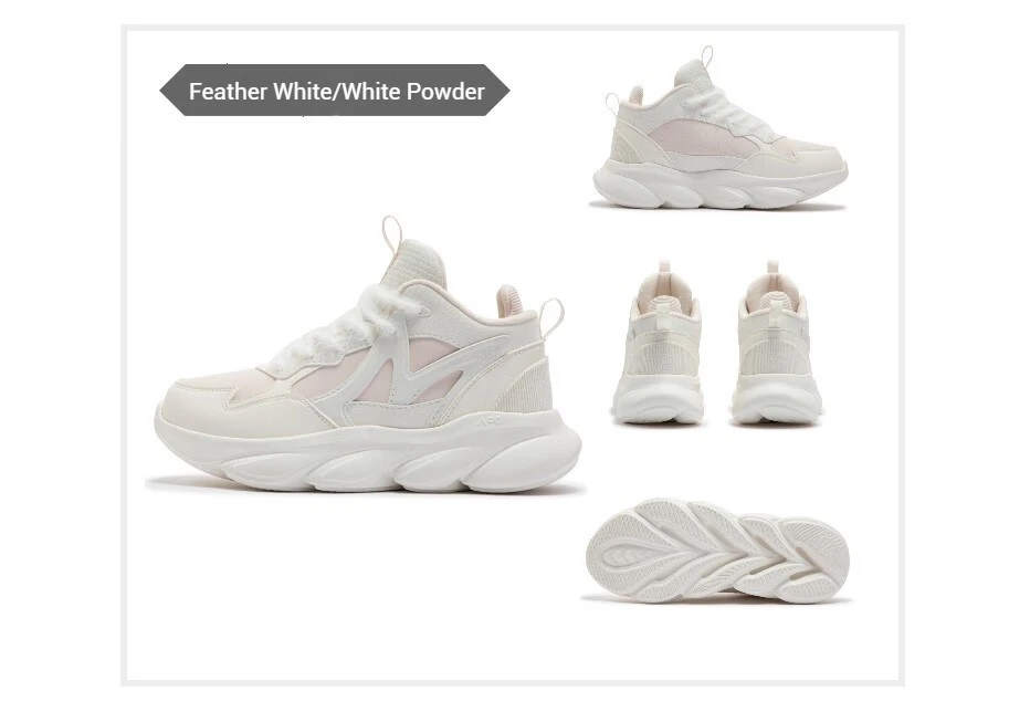 361 Degrees Swift Fox Women Running Shoes New Leather Surface Light Thick-soled Non-slip Jogging Female Sneakers 682442235A