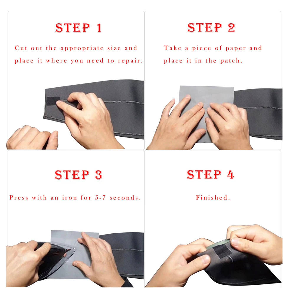 Waterproof Iron-on Seam Sealing Repair Tape for clothing,Neoprene wetsuit Wader Rain Jacket Pants Ski Suit
