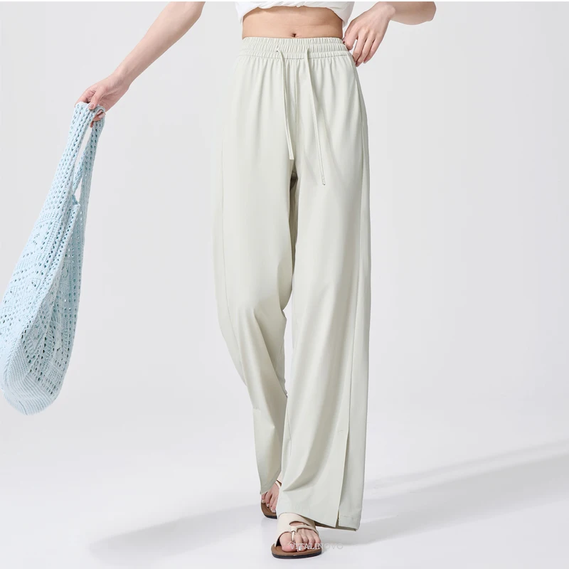VITALINOVO UPF 50+ Wide Leg Travel Hiking Pants for Women Lightweight Quick-Dry Business Casual Pants for Work Lounge Beach Pant