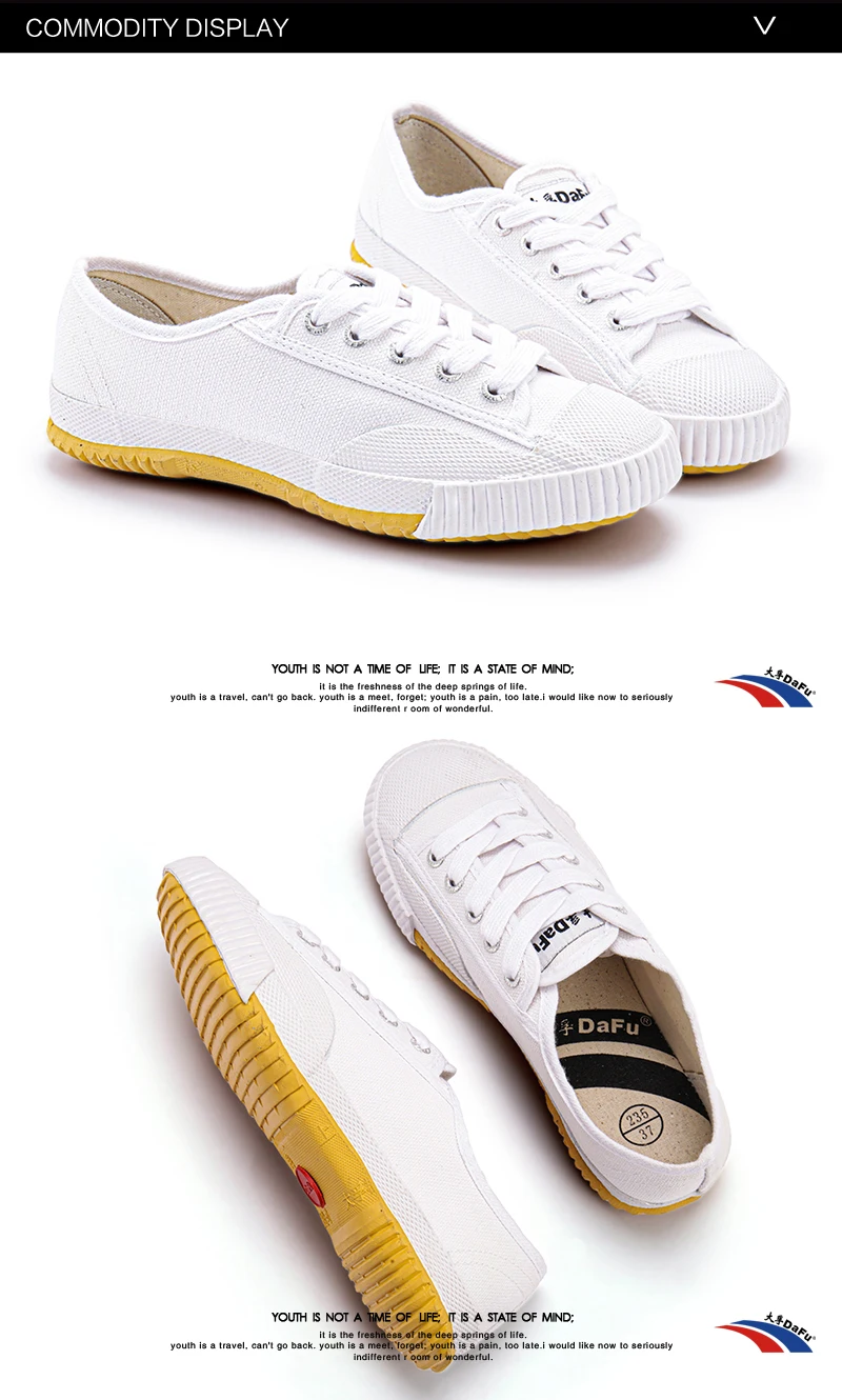 Dafu Original Sneakers Classic Martial Arts All White Shoes 2025