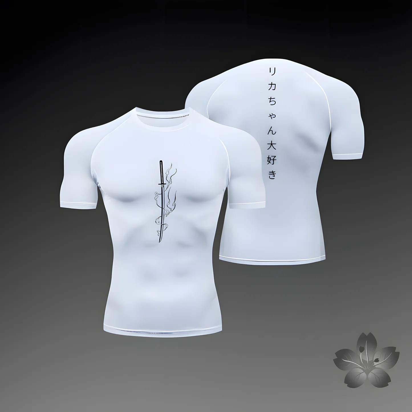 Anime Summer Short Sleeve T-Shirt Men Compression Shirt New Running Sports Quick Dry Gym Jogging Shirts Rashguard Jiu Jitsu Tops