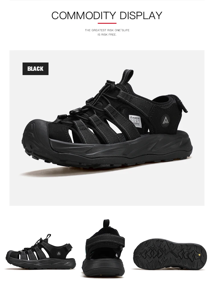 HUMTTO Summer Beach Outdoor Sandals Non-Slip Hiking Sneakers Male Breathable Men Wading Shoes Quick-Drying Aqua Shoes for Men's