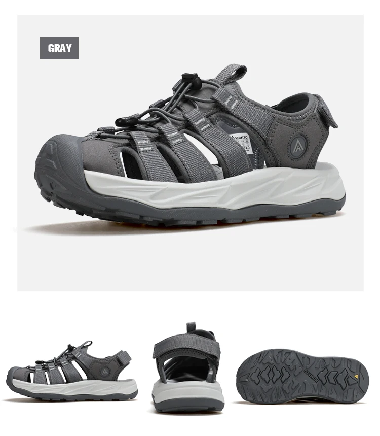 HUMTTO Summer Beach Outdoor Sandals Non-Slip Hiking Sneakers Male Breathable Men Wading Shoes Quick-Drying Aqua Shoes for Men's
