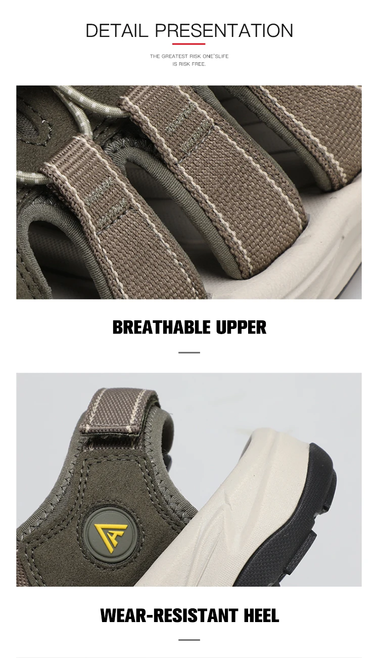 HUMTTO Summer Beach Outdoor Sandals Non-Slip Hiking Sneakers Male Breathable Men Wading Shoes Quick-Drying Aqua Shoes for Men's