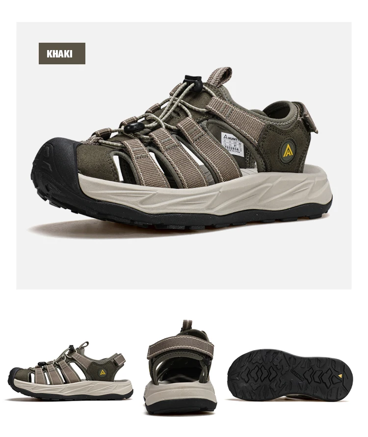 HUMTTO Summer Beach Outdoor Sandals Non-Slip Hiking Sneakers Male Breathable Men Wading Shoes Quick-Drying Aqua Shoes for Men's