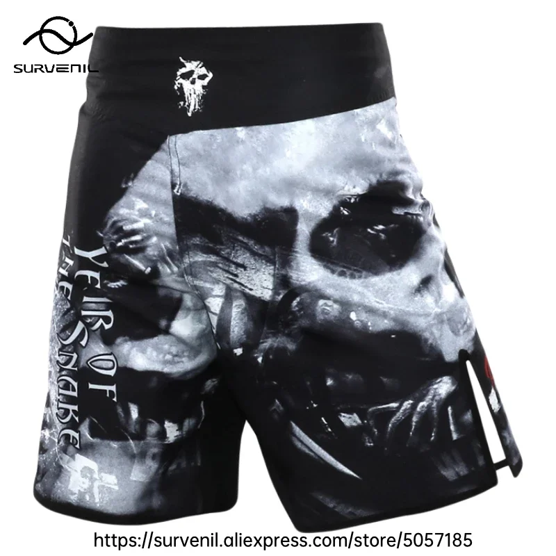 MMA Shorts Kickboxing Short Men's Fight Shorts Mixed Martial Arts BJJ Jiu Jitsu Muay Thai Pants Grappling Boxing Training Trunks