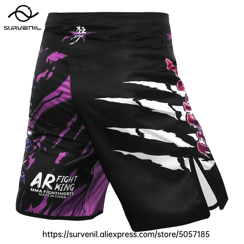 MMA Shorts Kickboxing Short Men's Fight Shorts Mixed Martial Arts BJJ Jiu Jitsu Muay Thai Pants Grappling Boxing Training Trunks