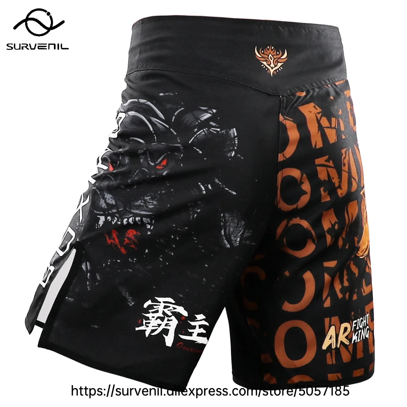 MMA Shorts Kickboxing Short Men's Fight Shorts Mixed Martial Arts BJJ Jiu Jitsu Muay Thai Pants Grappling Boxing Training Trunks