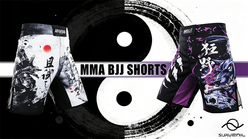 MMA Shorts Kickboxing Short Men's Fight Shorts Mixed Martial Arts BJJ Jiu Jitsu Muay Thai Pants Grappling Boxing Training Trunks