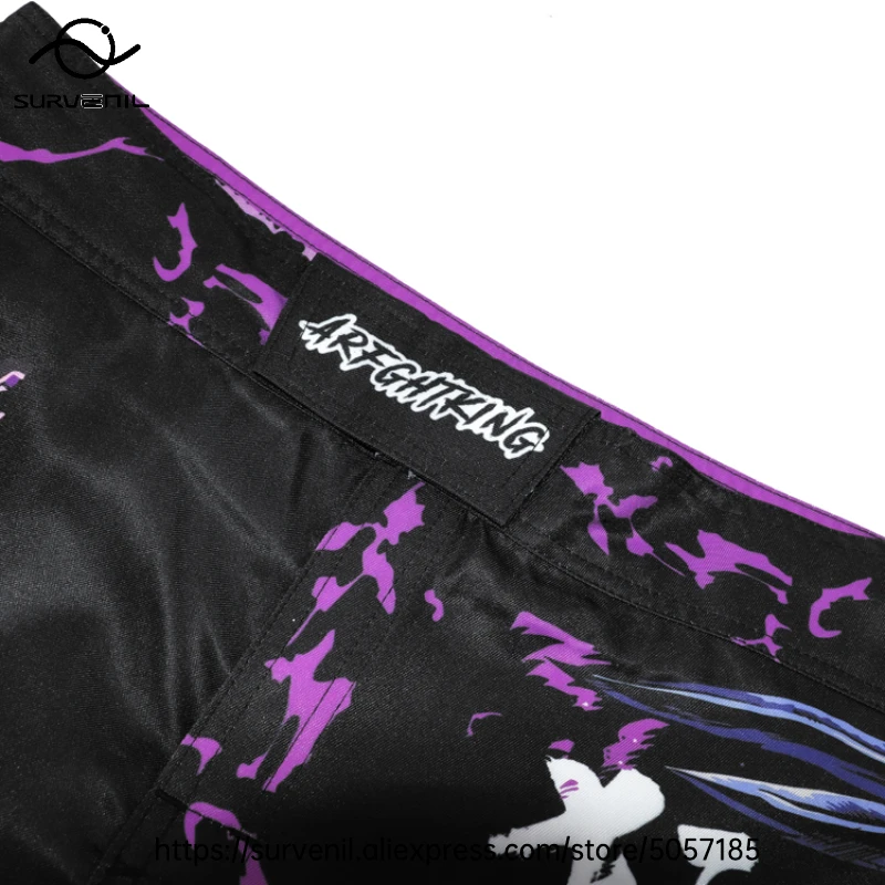 MMA Shorts Kickboxing Short Men's Fight Shorts Mixed Martial Arts BJJ Jiu Jitsu Muay Thai Pants Grappling Boxing Training Trunks