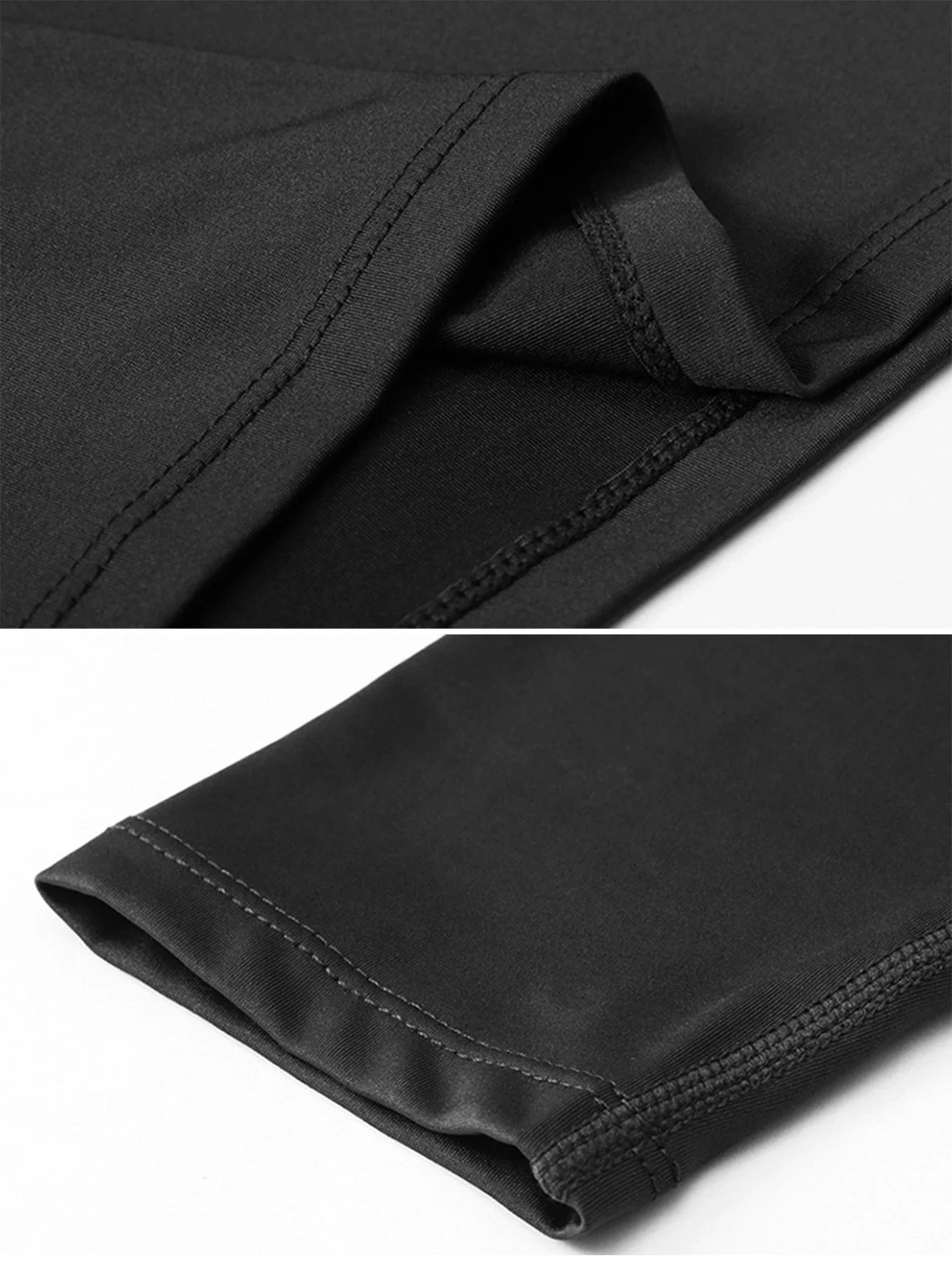 Men's Compression Long Sleeve Shirt Black Fitness T-shirt Male Running Quick Drying Gym Top Sun Protection Sports Base Layer