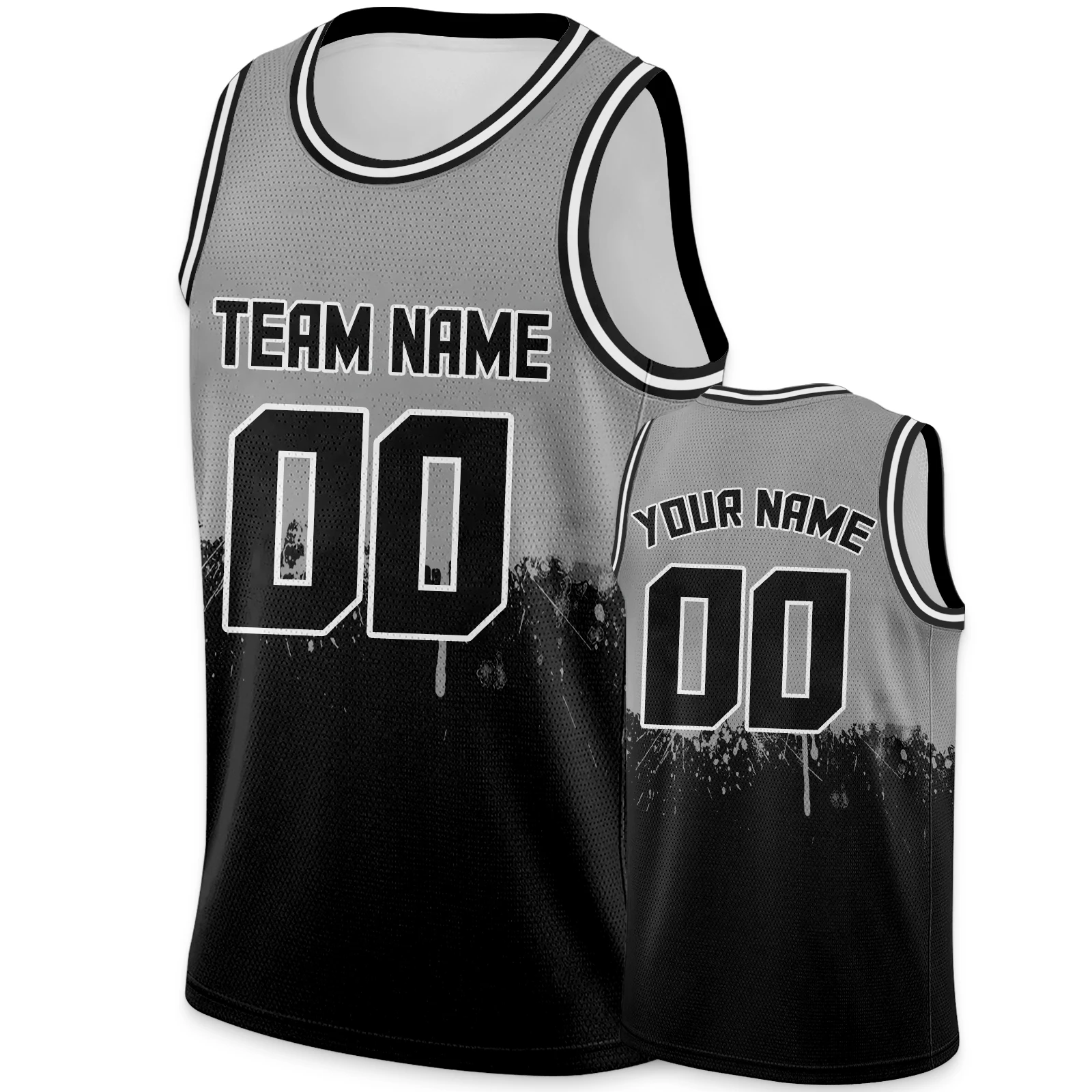 Custom Basketball Jersey Black Green Personalized Printed Team Name Number Hip Hop Sports Shirt for Men Women Youth Kids