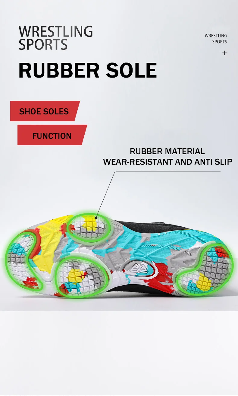 KAIMATE Boy Girl Small Size 32-38 Sambo Sneakers Mid Cut Professional Boxing Wrestling Shoes Anti Slip Gym Training Shoes