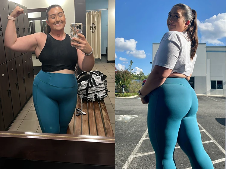 Nepoagym Tummy Control Yoga Leggings Pockets,No Front Seam Sports leggings,Hidden Scrunch,High Waisted 25 Inch 7/8 Plus Size