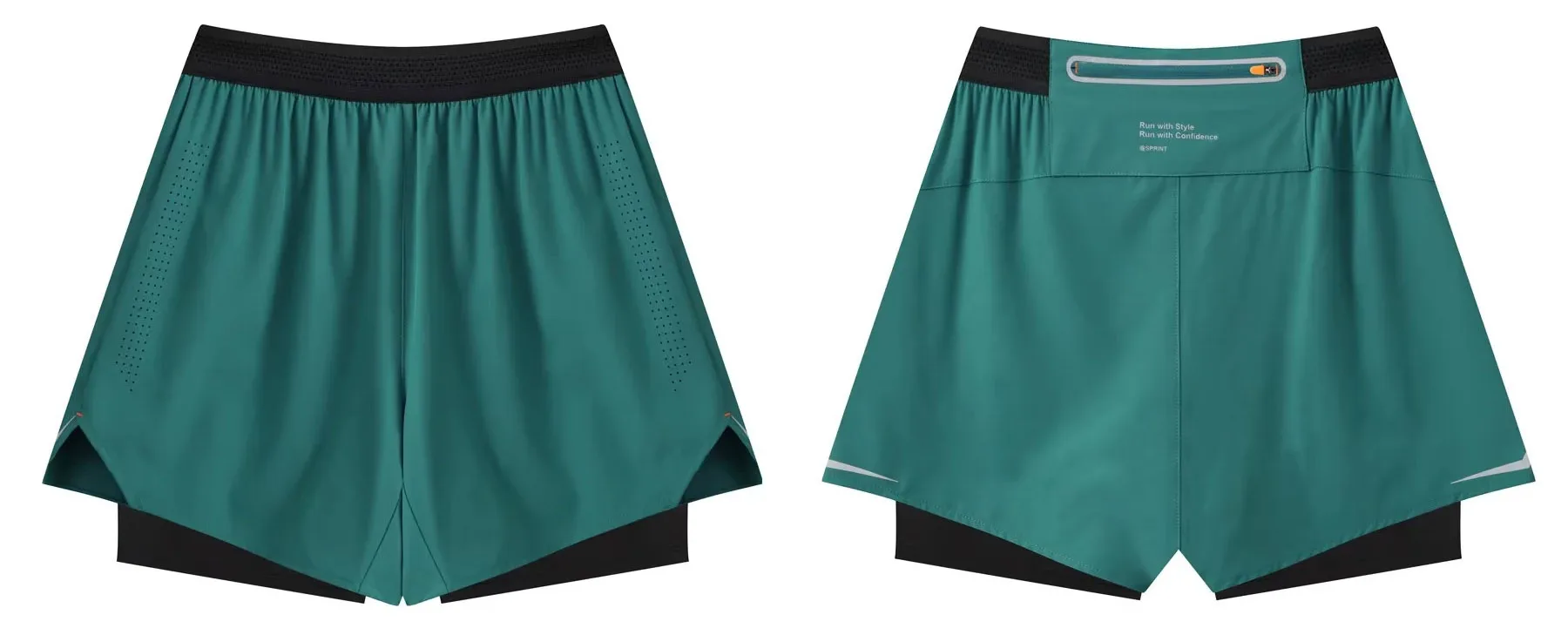 Men Running Shorts Gym Marathon Track Sports Shorts 2 In 1 Quick Dry Workout Training Gym Fitness Short Pants Summer Men Shorts
