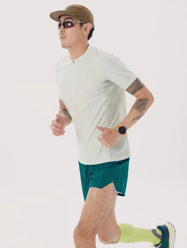 Men Running Shorts Gym Marathon Track Sports Shorts 2 In 1 Quick Dry Workout Training Gym Fitness Short Pants Summer Men Shorts
