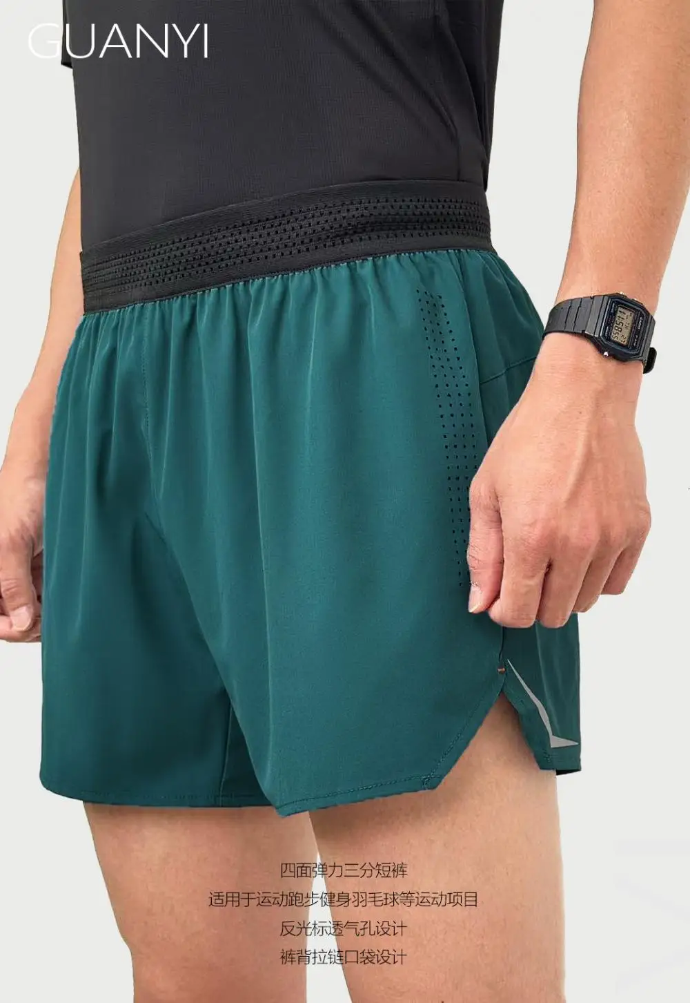 Men Running Shorts Gym Marathon Track Sports Shorts 2 In 1 Quick Dry Workout Training Gym Fitness Short Pants Summer Men Shorts